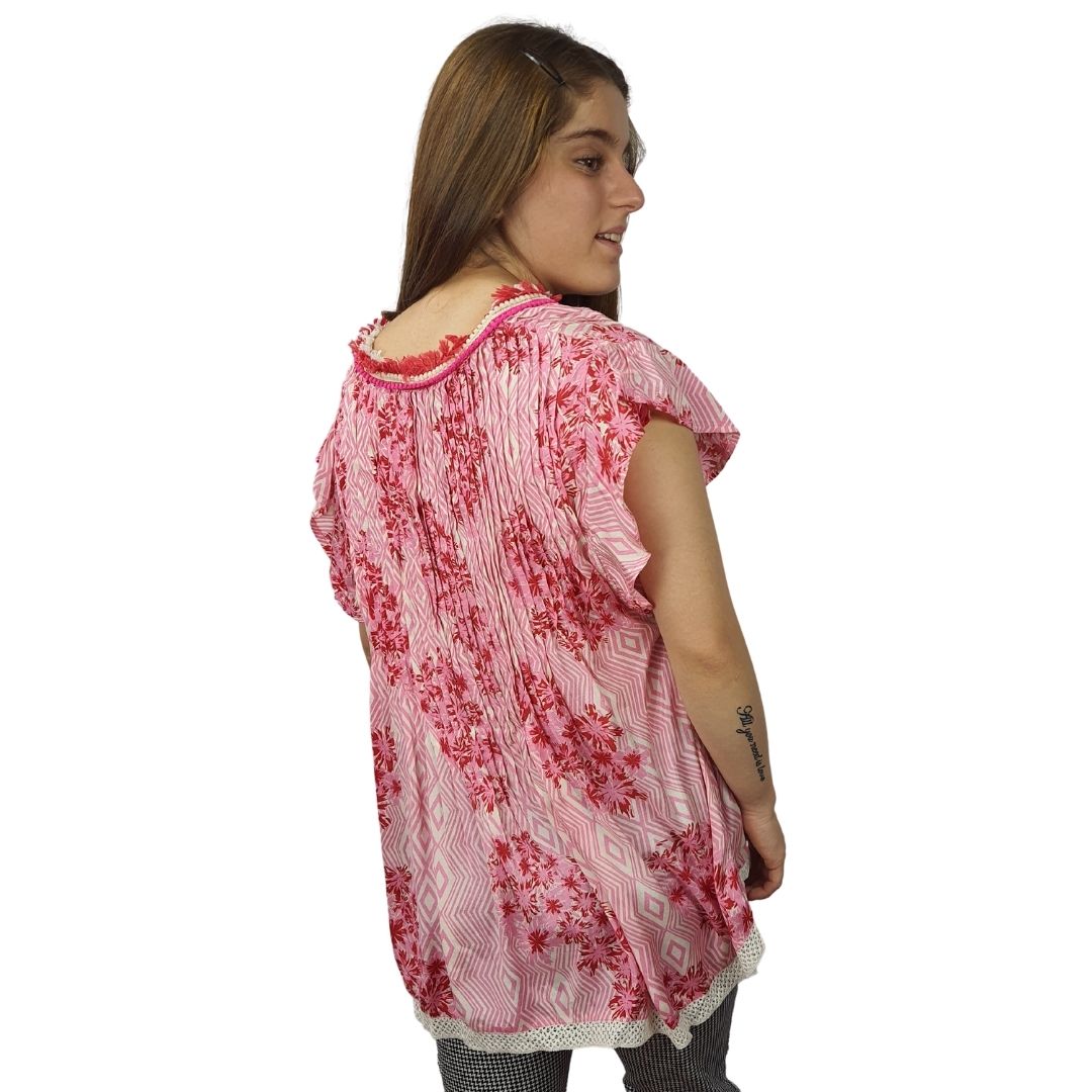 Blusa Rapsodia Kamoru Rosa