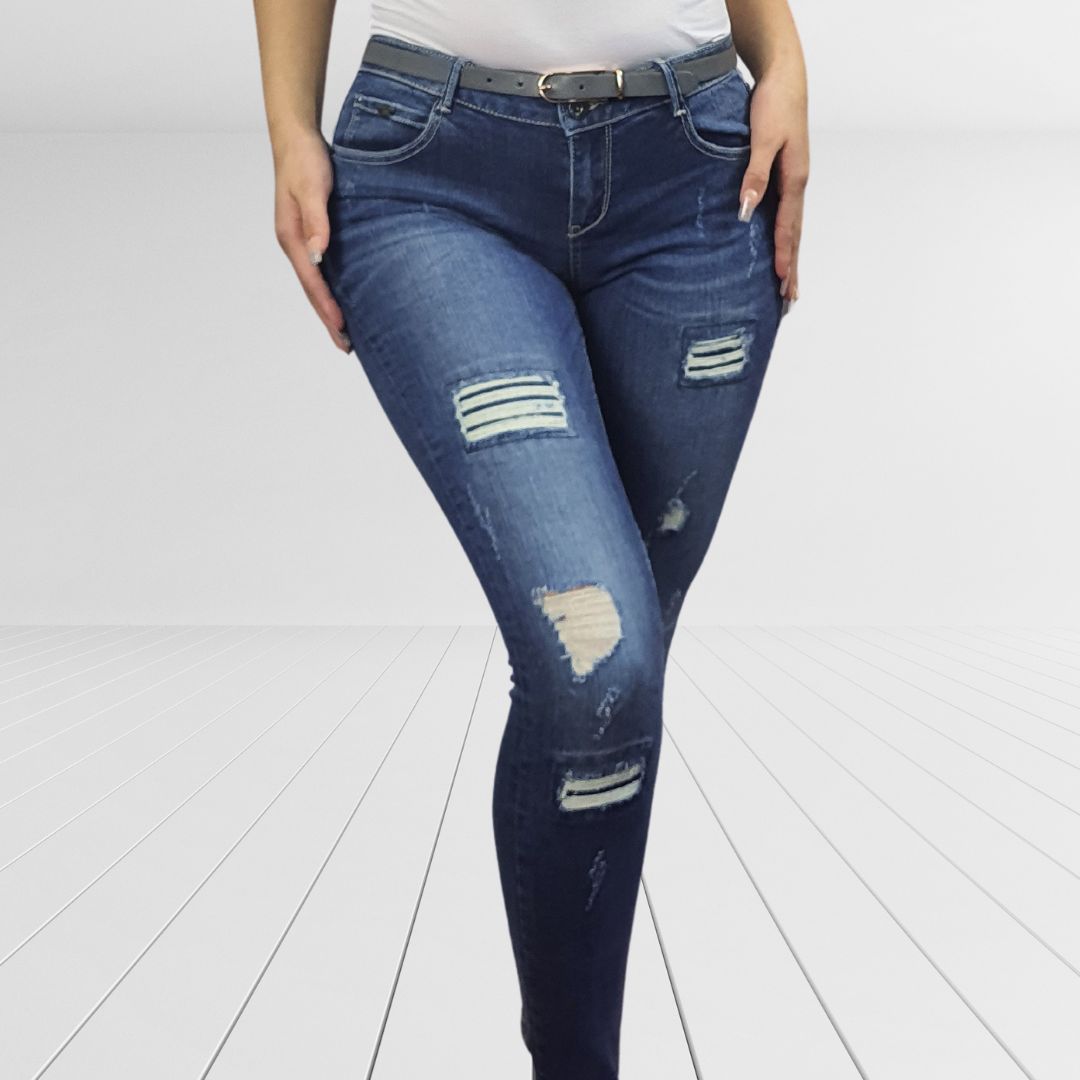 Jeans Vero Moda Azul Style ADMIT X-SLIM JEANS(MW-ET-2)