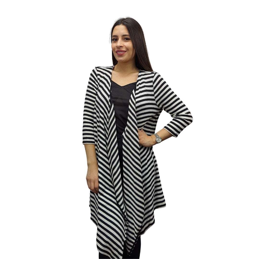 Tapado Vero Moda Negro Style NANA 3/4 LONG OPEN CARDIGAN(NL)