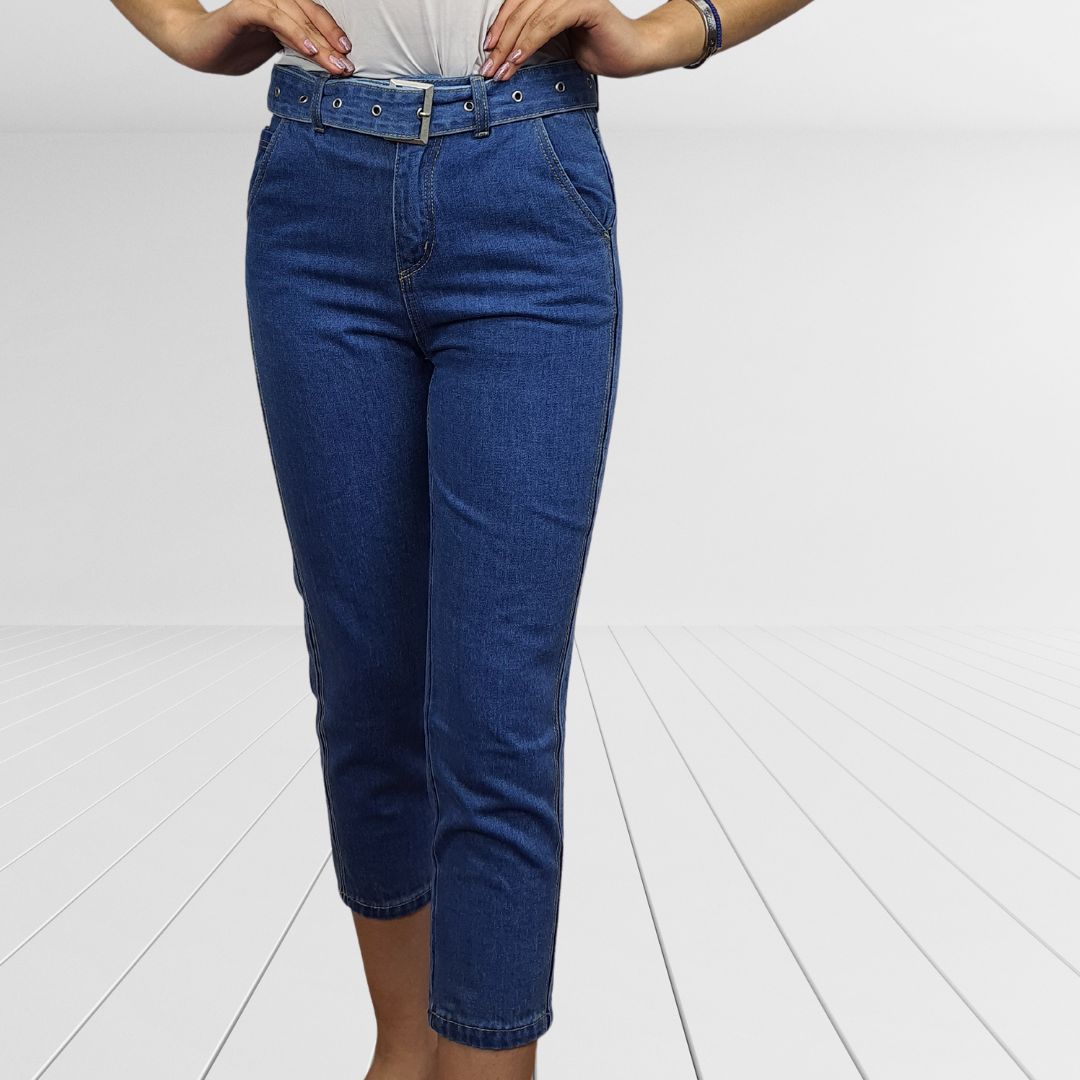 Jeans Vero Moda Azul Style YIELD 7/8 MW GIRLFRIEND JEANS(FL)