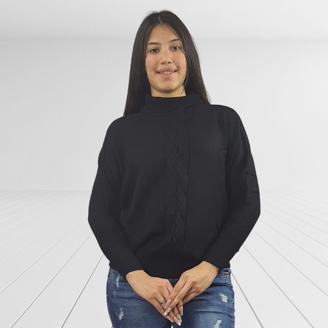 Sweater Vero Moda Negro Style PAUDA L/S KNIT(BT)