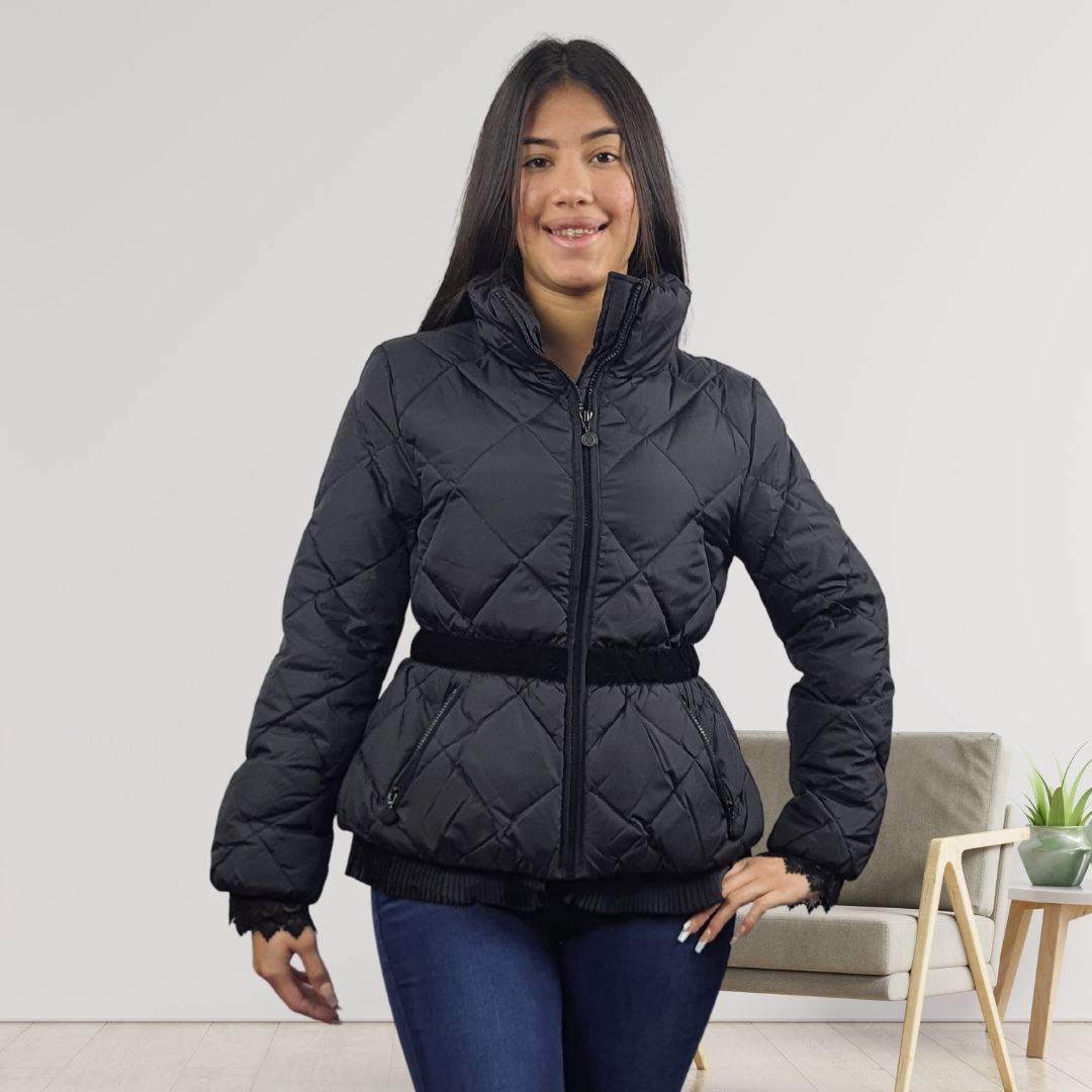 Parka Vero Moda Negro Style CHOICE MONK L/S DOWN JACKET-OR