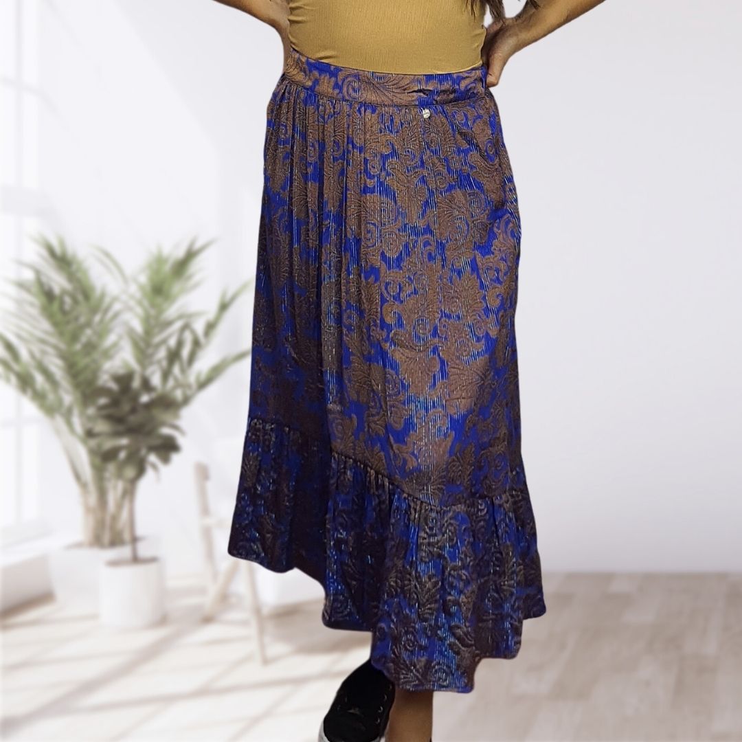 Falda Rapsodia Acigueña Azul