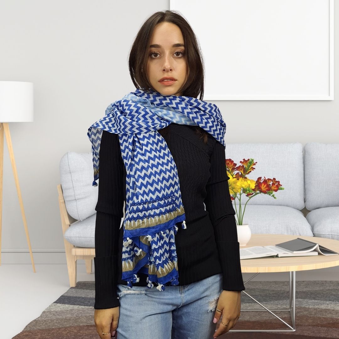 Pashmina Bufanda Rapsodia Joff Azul