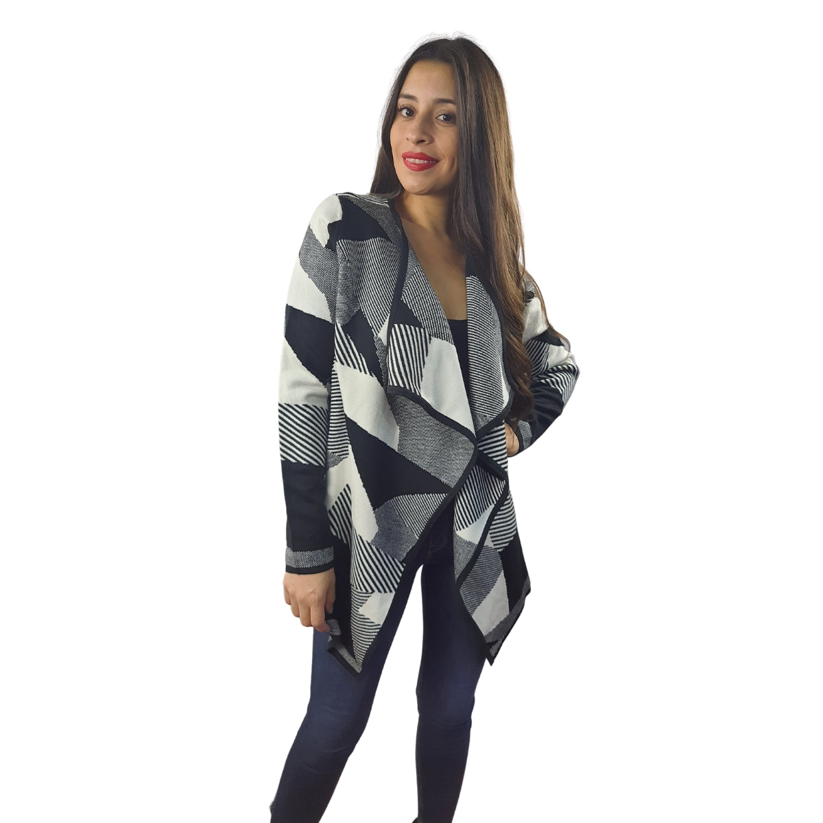 Tapado Vero Moda Negro Style LURY SQUARE NASH L/S KNIT CARDIGAN(VMC-M