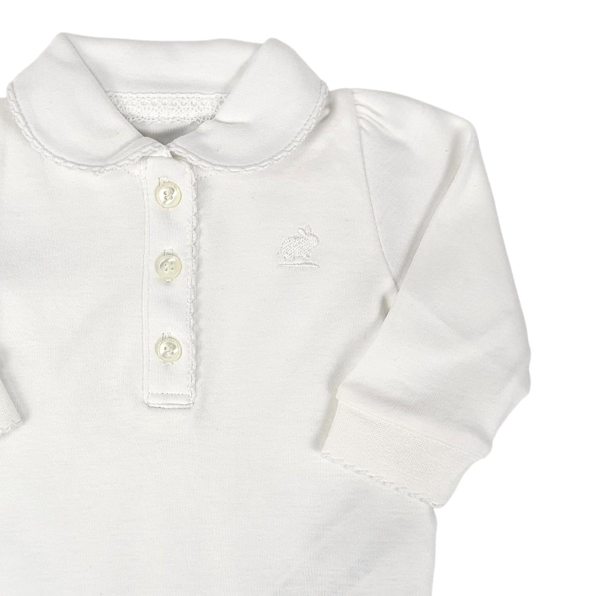 Body Babycottons C/SS ML Pima Blanco