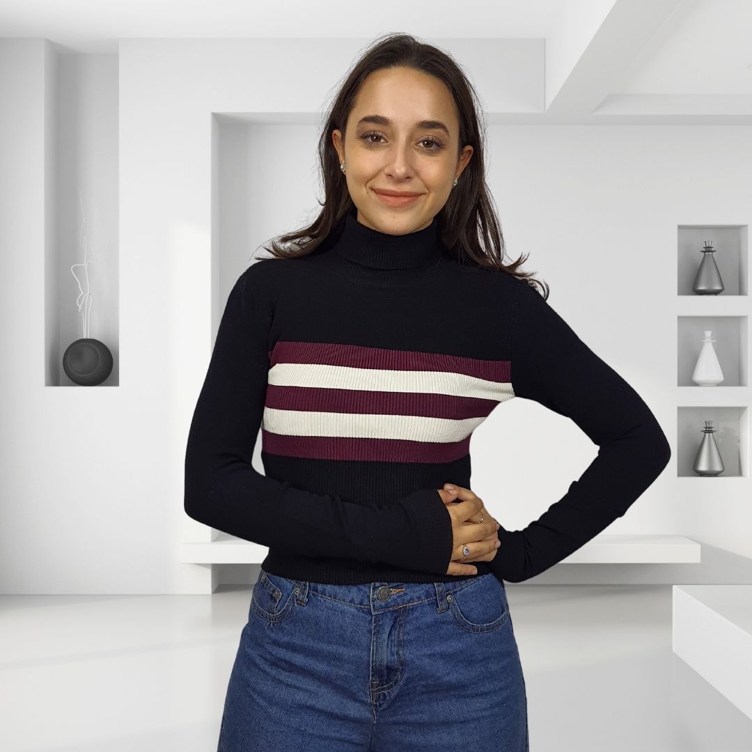 Sweater Vero Moda Negro Style WENDY L/S KNIT(PM-ET-2)