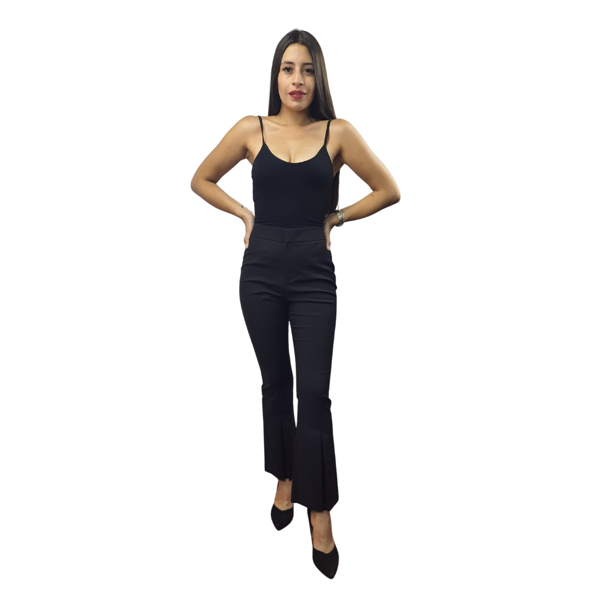 Pantalon Vero Moda Negro Style CAIN 9/10 S/B PANTS(NR)