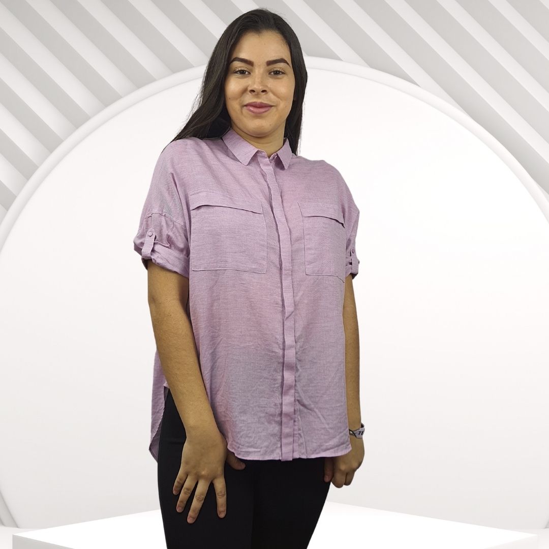 Blusa Vero Moda Rosado Style FACIAL 1/2 SHIRT(MM)