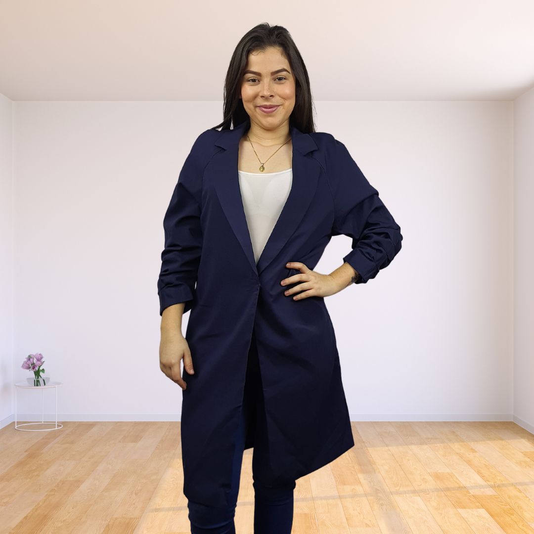 Blazer Vero Moda Azul Oscuro Style YICOCO L/S COAT(VMC-NR)