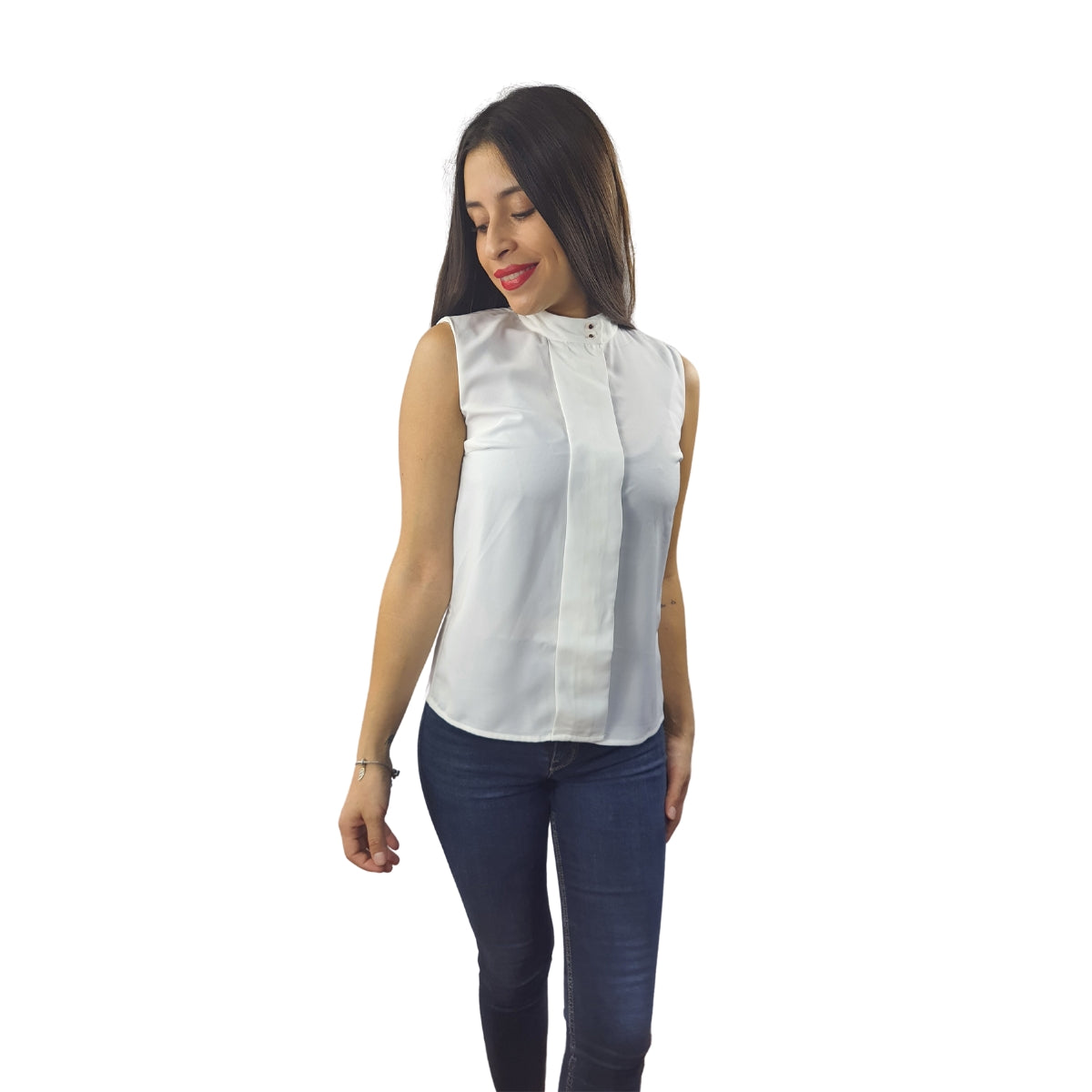 Blusa Vero Moda Blanco Style ELAINE S/L SHIRT(VMC-TP)