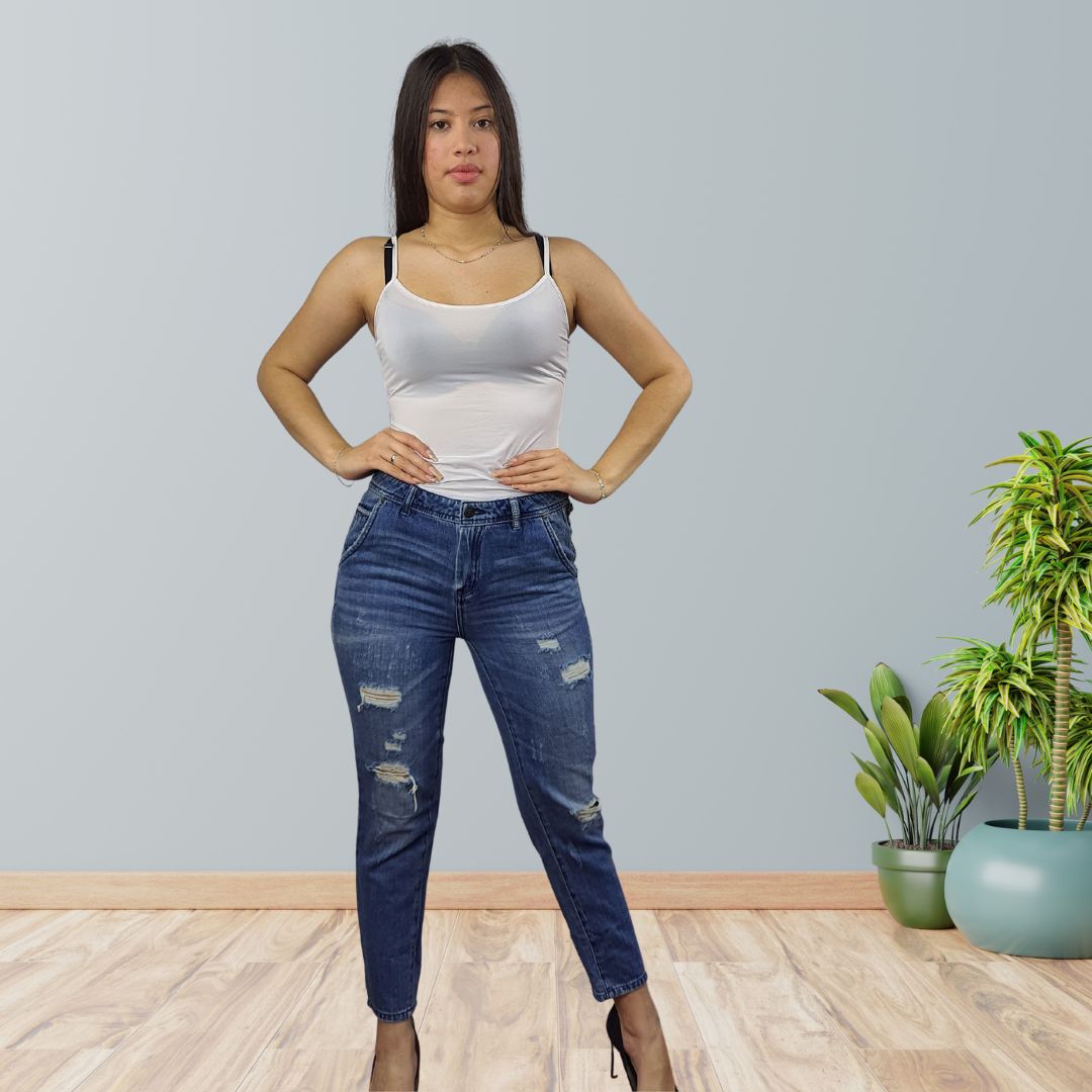 Jeans Vero Moda Azul Style LEFT CARROT JEANS(BT)