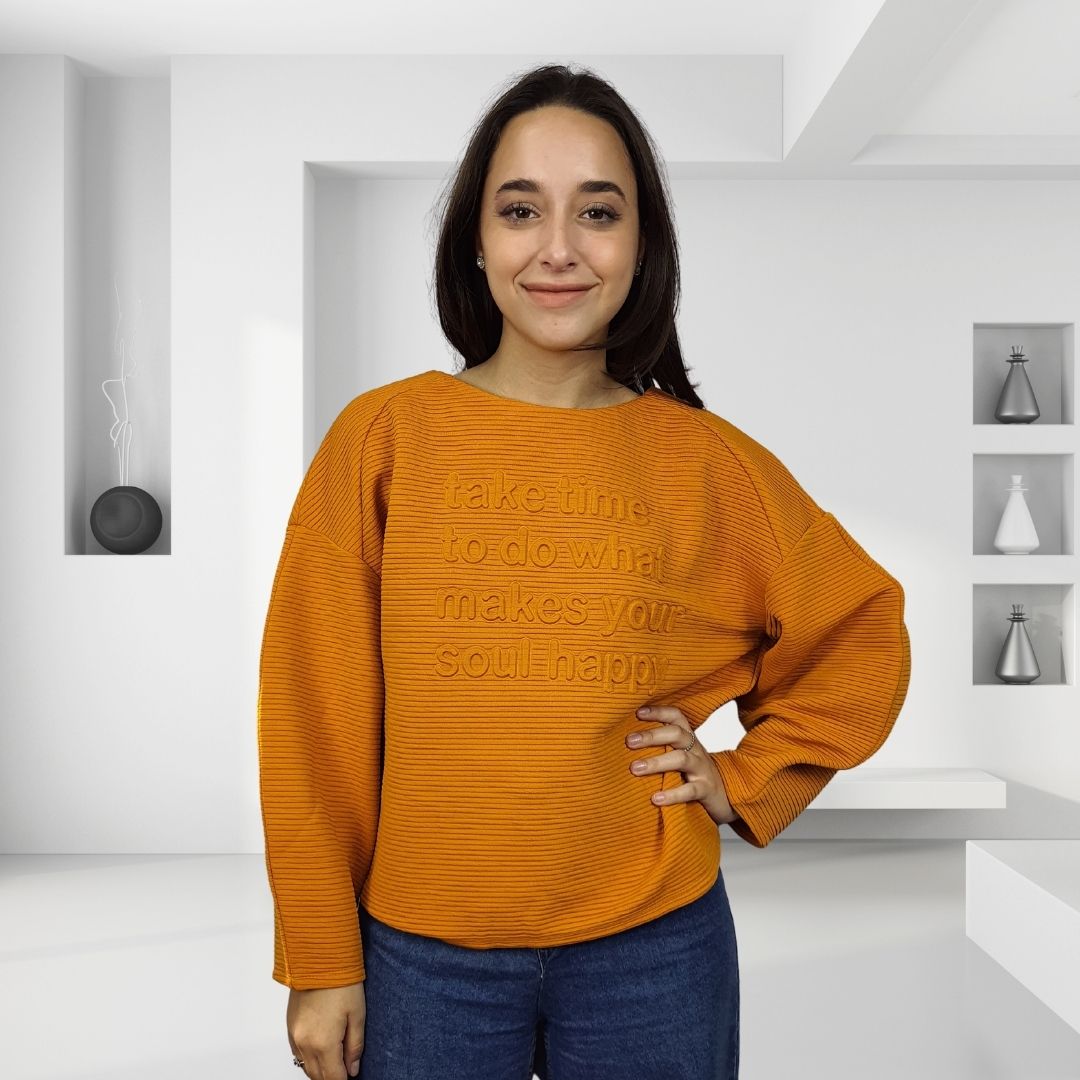 Sweater Vero Moda Mostaza Style PUFF L/S TOP(PM-ET-2)