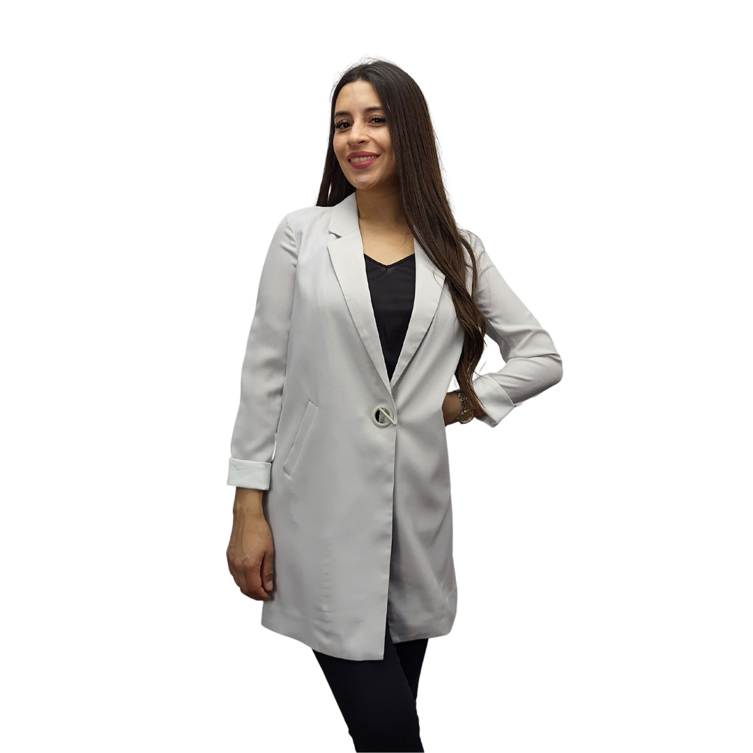 Blazer Vero Moda Gris Claro Style JESSICA 7/8 BLAZER(VMC-SD)
