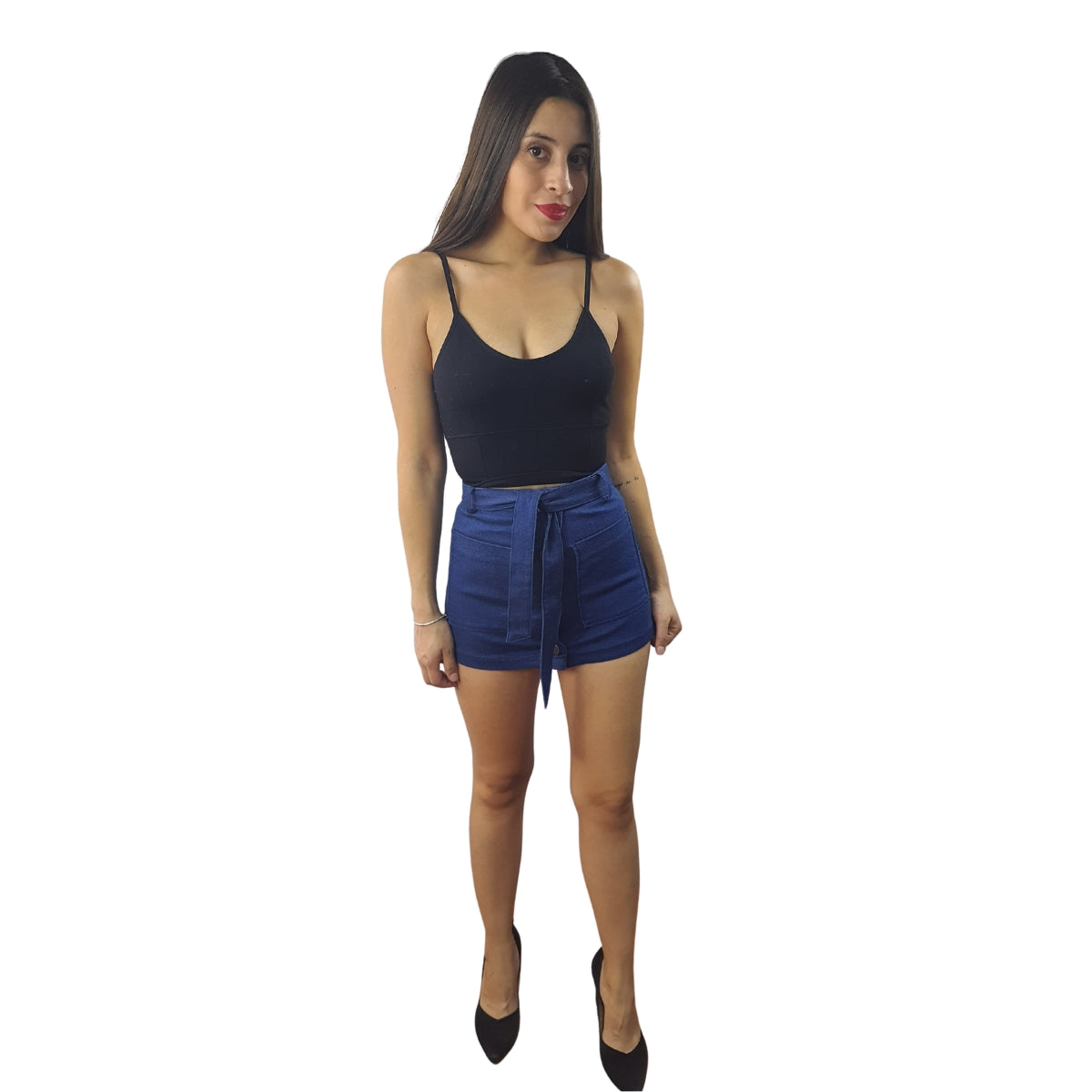 Short Vero Moda Azul Style AQUARIUS HW DENIM SHORTS(NN)