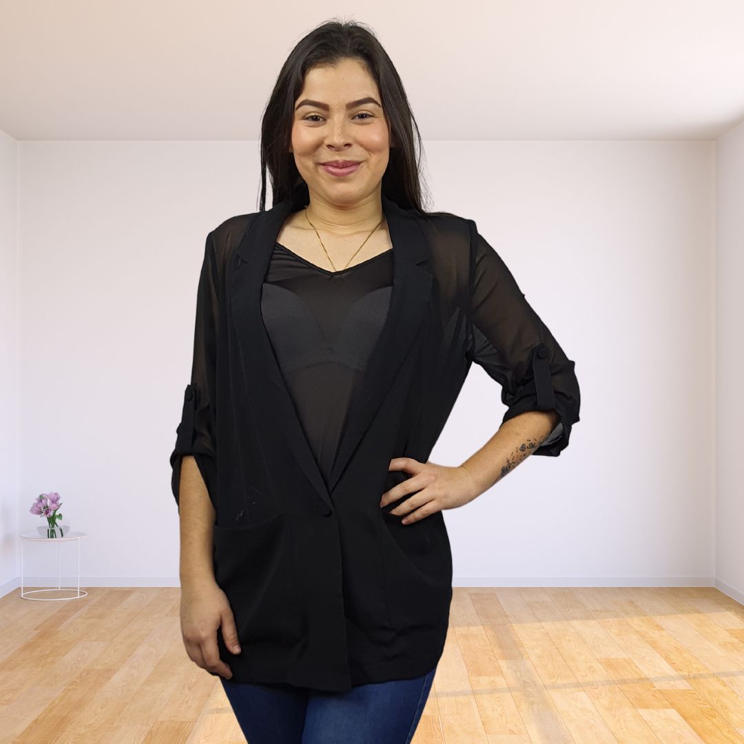 Blazer Vero Moda Negro Style SHANGHAI VICTORIA L/S BLAZER(DR)