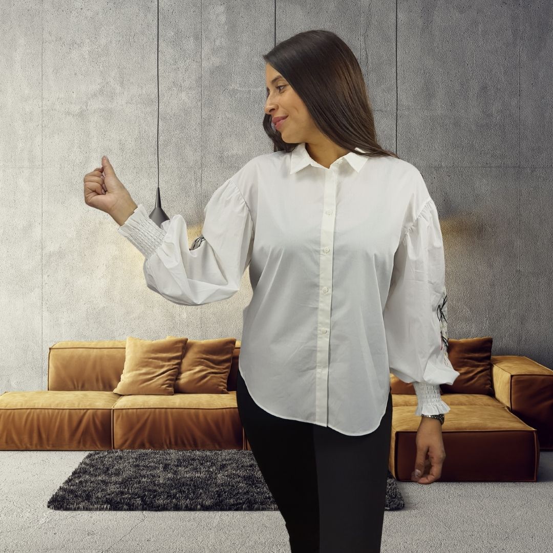 Camisa Vero moda Blanco Style WASP L/S SHIRT(NN)