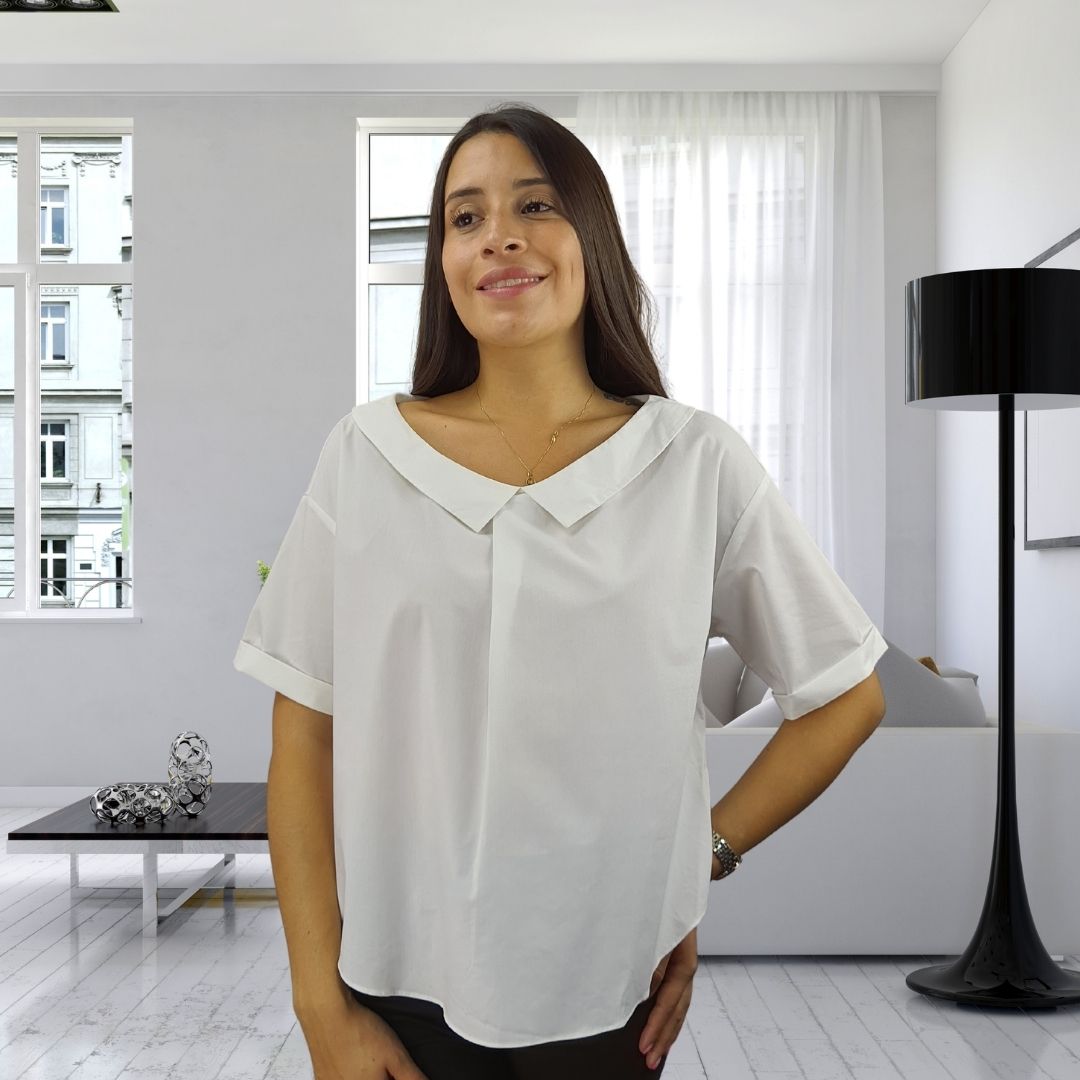 Blusa Vero Moda Blanco Style HERMAN 1/2 TOP(SD)