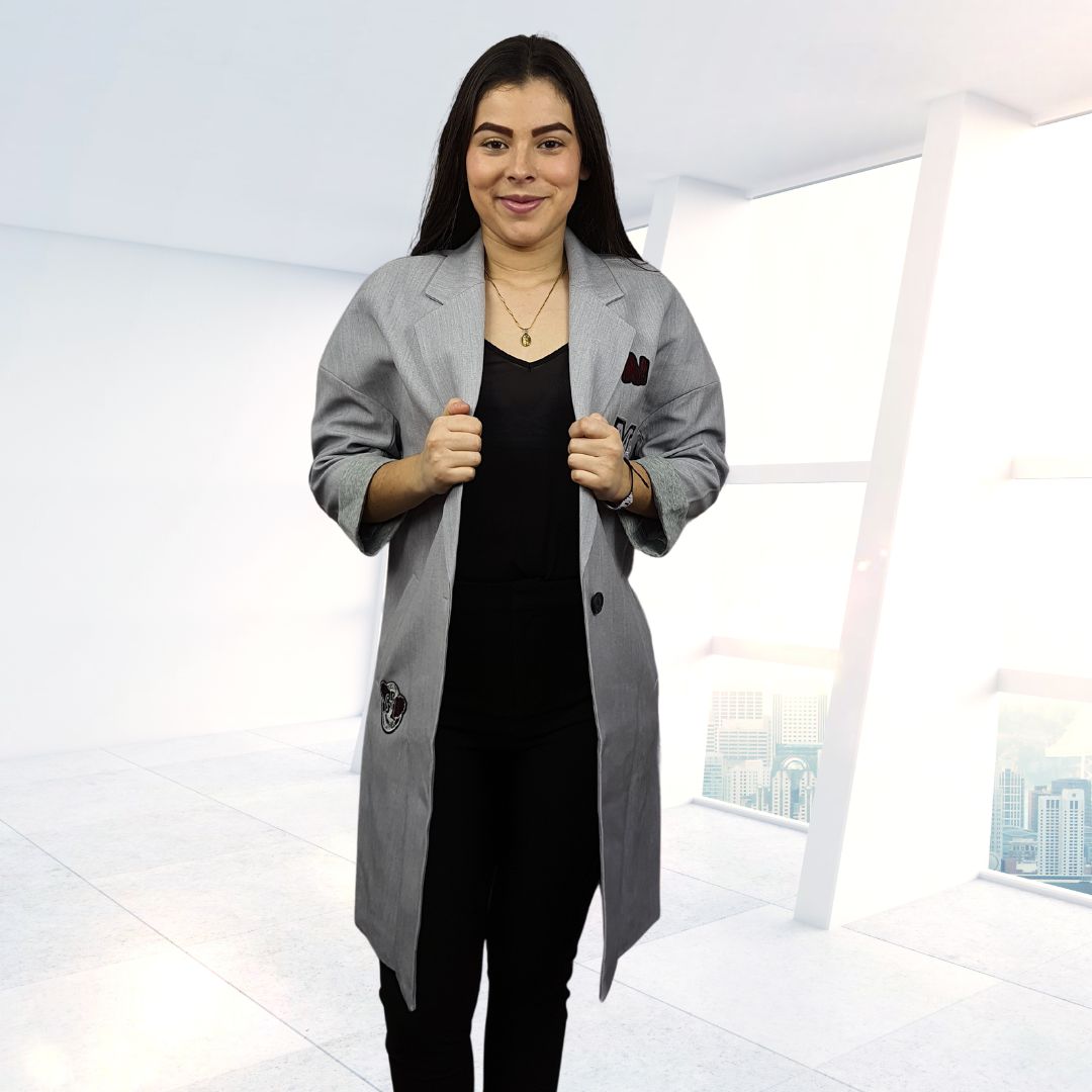 Blazer Vero Moda Gris Style IMOGENE L/S BLAZER(NL)