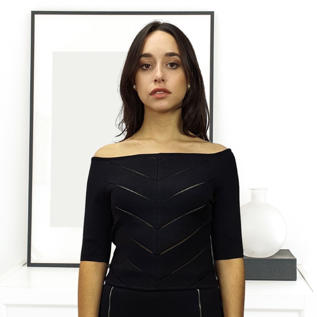 Blusa Vero Moda Negro Style KALA 1/2 KNIT(NL)