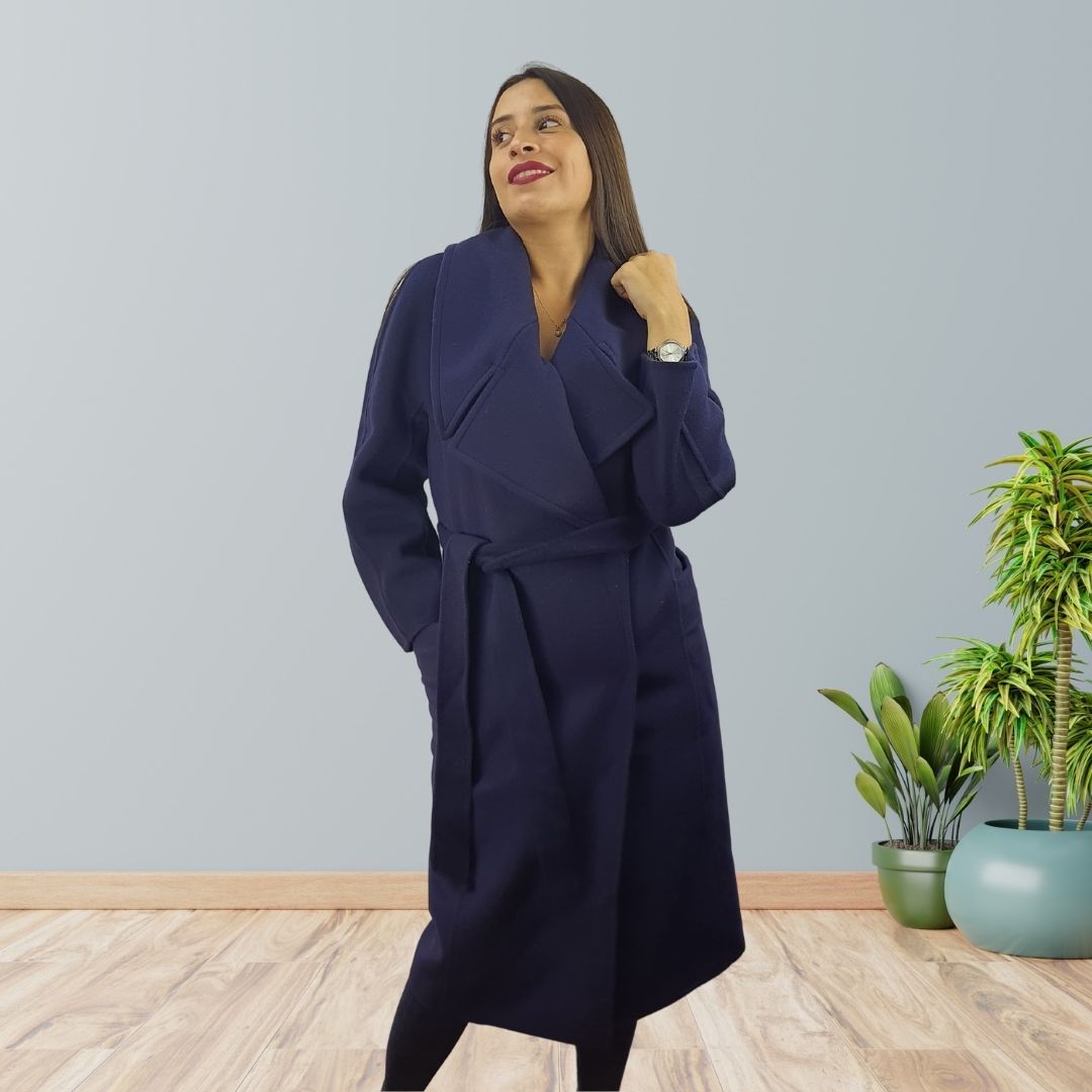 Tapado Vero moda Azul Style CRAY DF L/S WOOL COAT(VMC-DR)