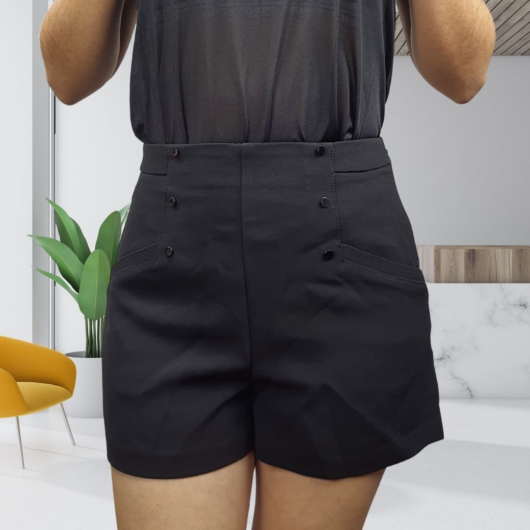 Short Vero Moda Negro Style CONE SHORTS(PM-ET-2)