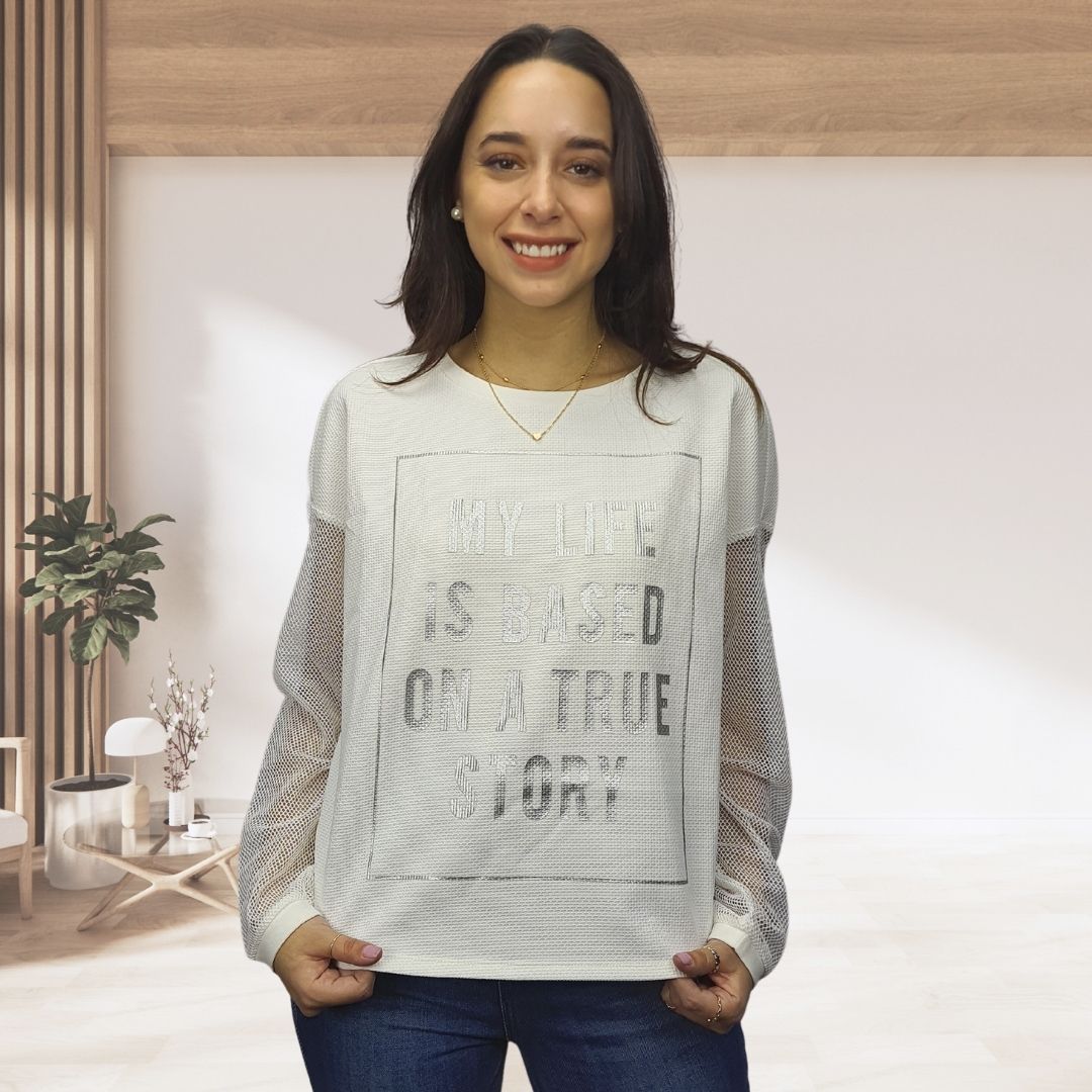 Blusa Vero Moda Blanco Style MADISON L/S TOP(PM-CT-2)