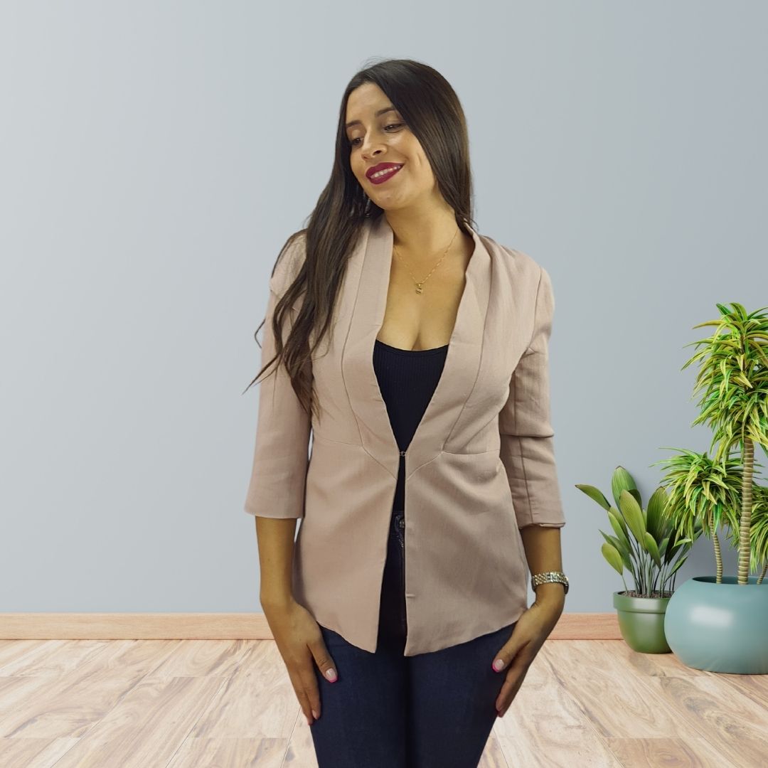 Blazer Vero Moda Rosa Vieja Style RITA 3/4 BLAZER(VMC-MM)