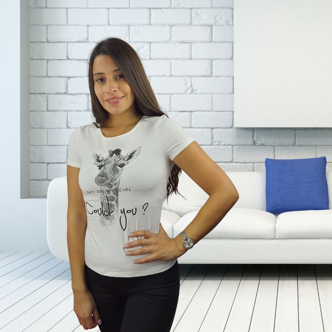 Polera Vero Moda Blanco Style MAE S/S TOP(TP)