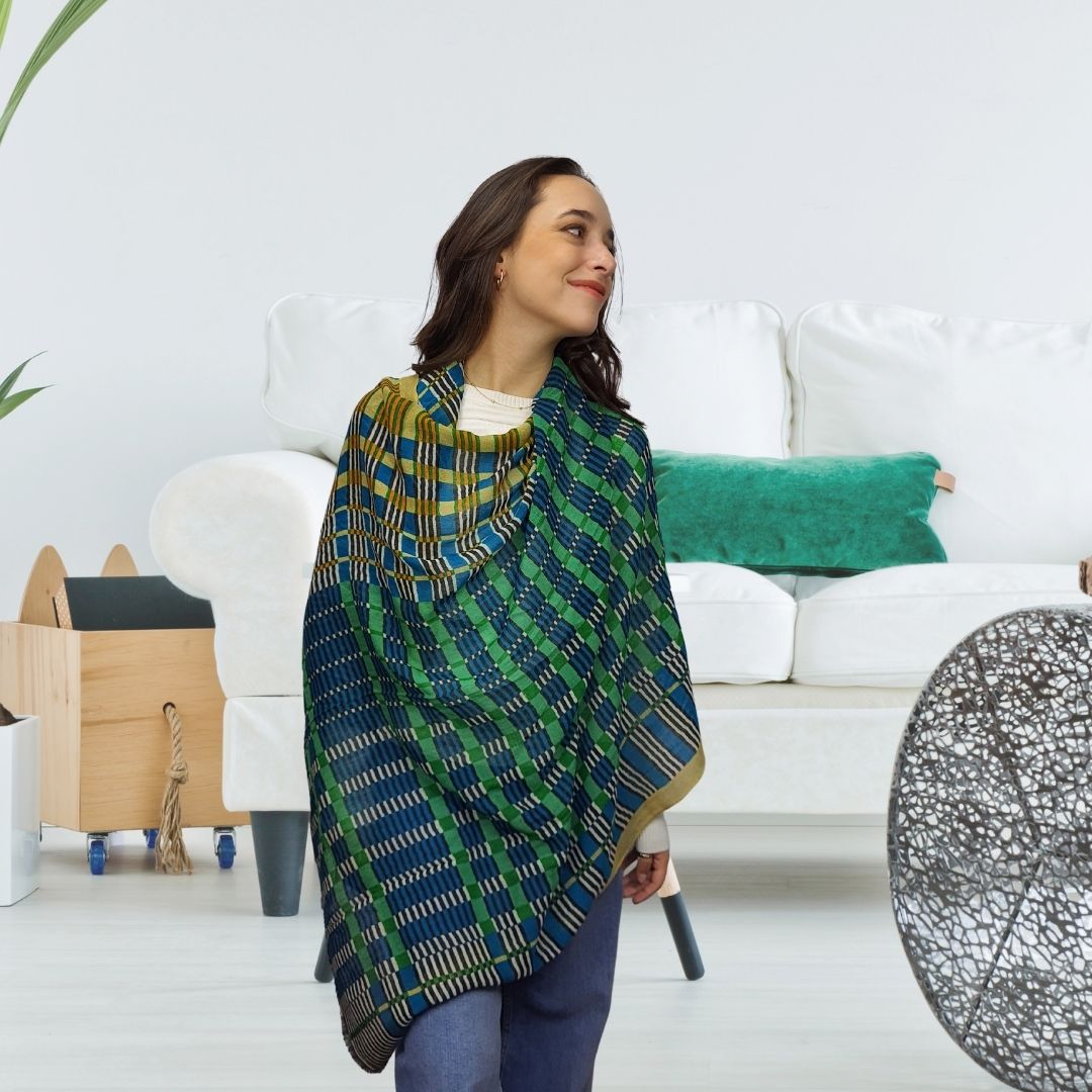 Pashmina Bufanda Rapsodia New Joe Wool Verde