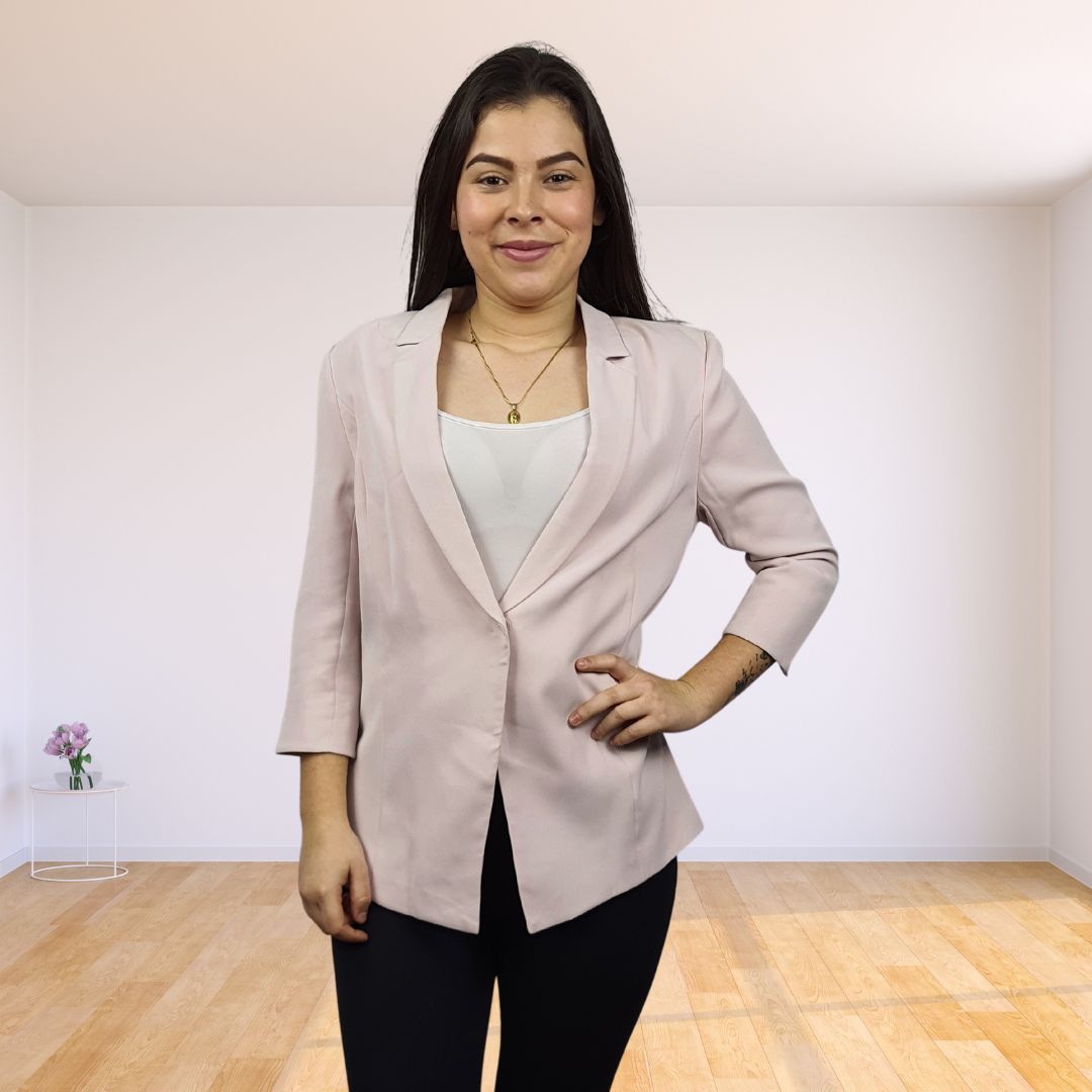 Blazer Vero Moda Rosado Palido Style MAGGIE 3/4 BLAZER(VMC-NR)