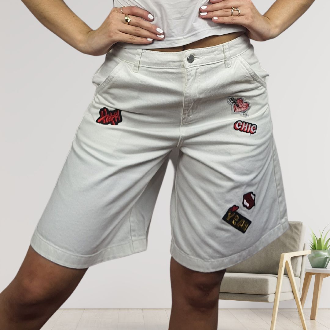 Short Vero Moda Blanco Style SOUTH 1/2 HW JEANS(TP)