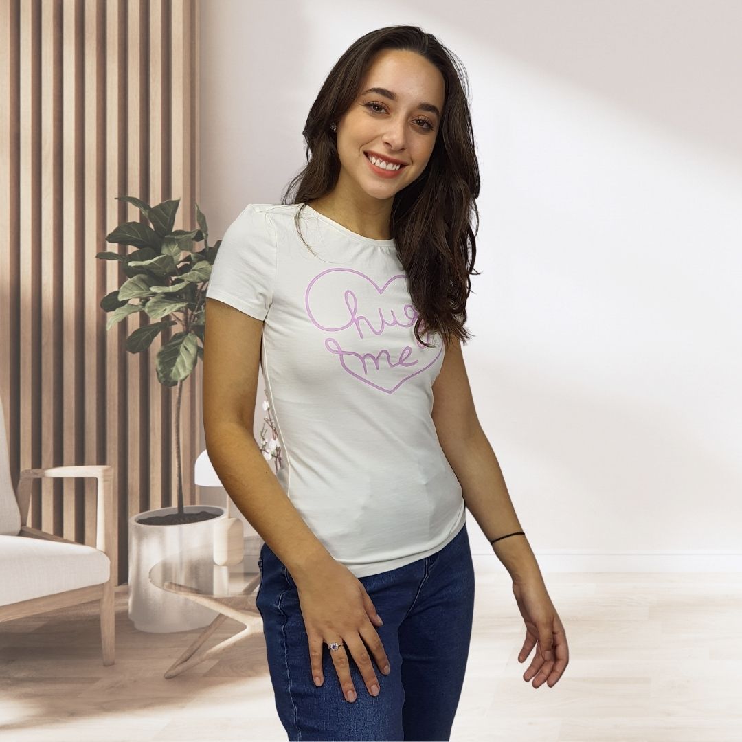 Polera Vero Moda Blanco Style LANE S/S TOP(TP)