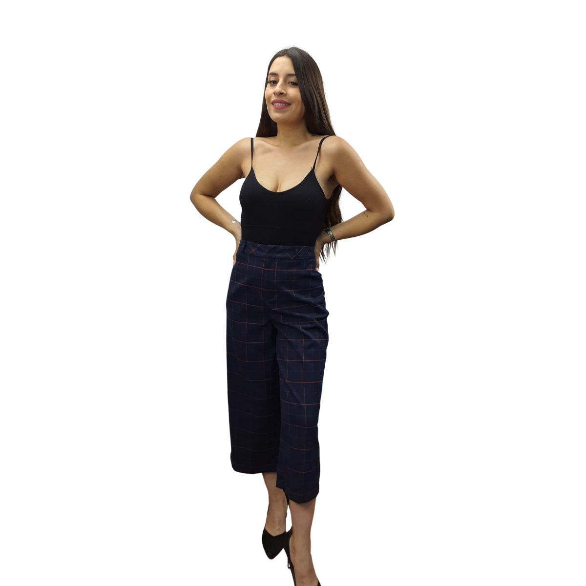 Pantalon Vero Moda Azul Oscuro Style YIKI FELICIA 7/8 STRAIGHT PANTS(NC)