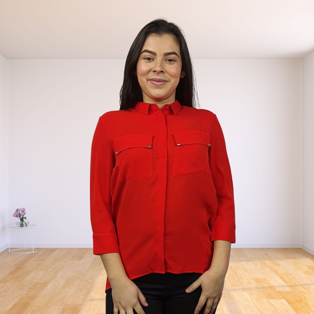 Blusa Vero Moda Rojo Style LINE 3/4 SHIRT(MW-EC-2)