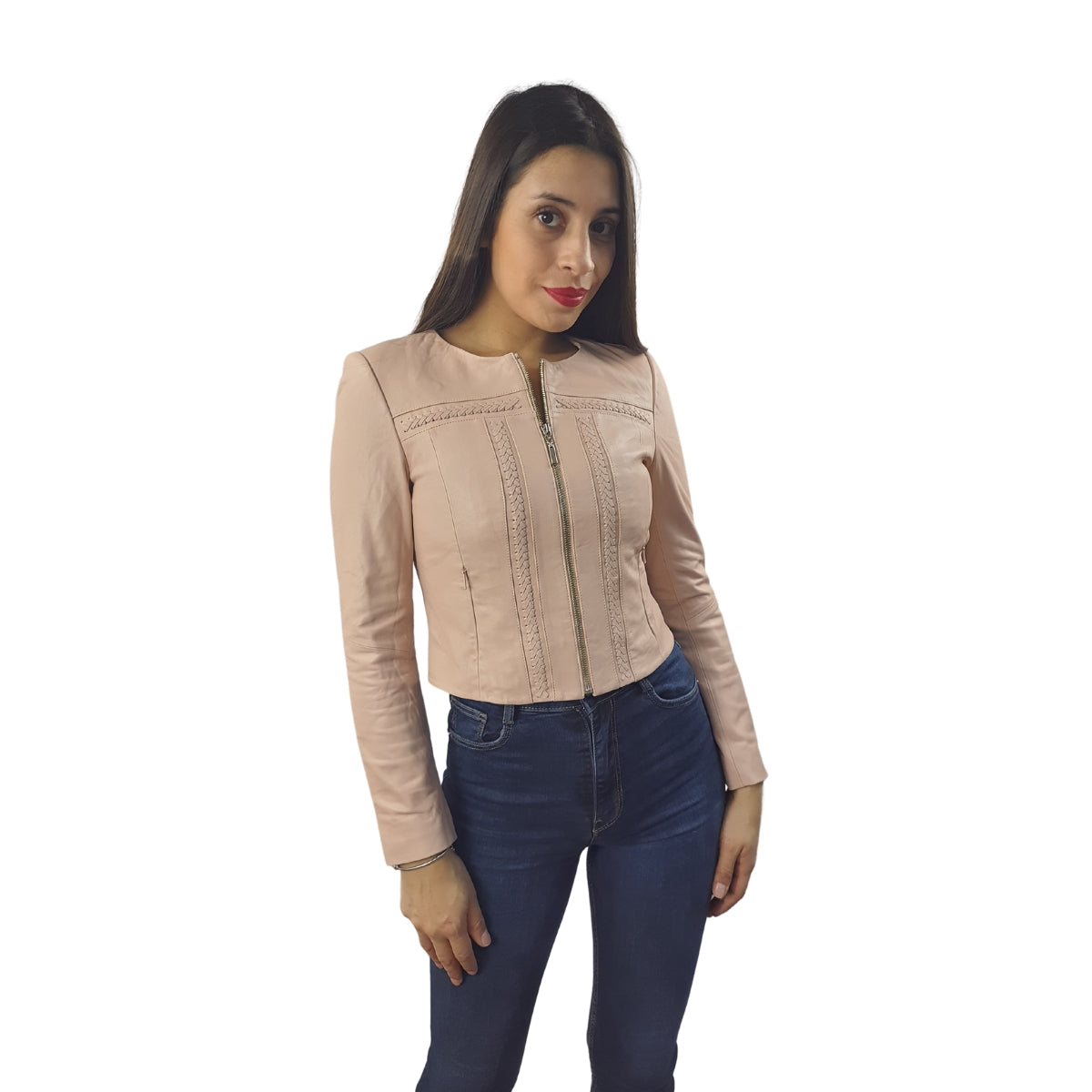 Chaqueta Vero Moda Rosado Style CHING L LEATHER JACKET(VMC-DR)