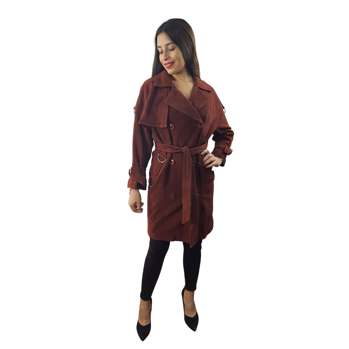 Blazer Vero Moda Marron Style AMMA GS LEATHER COAT(VMC-NR)