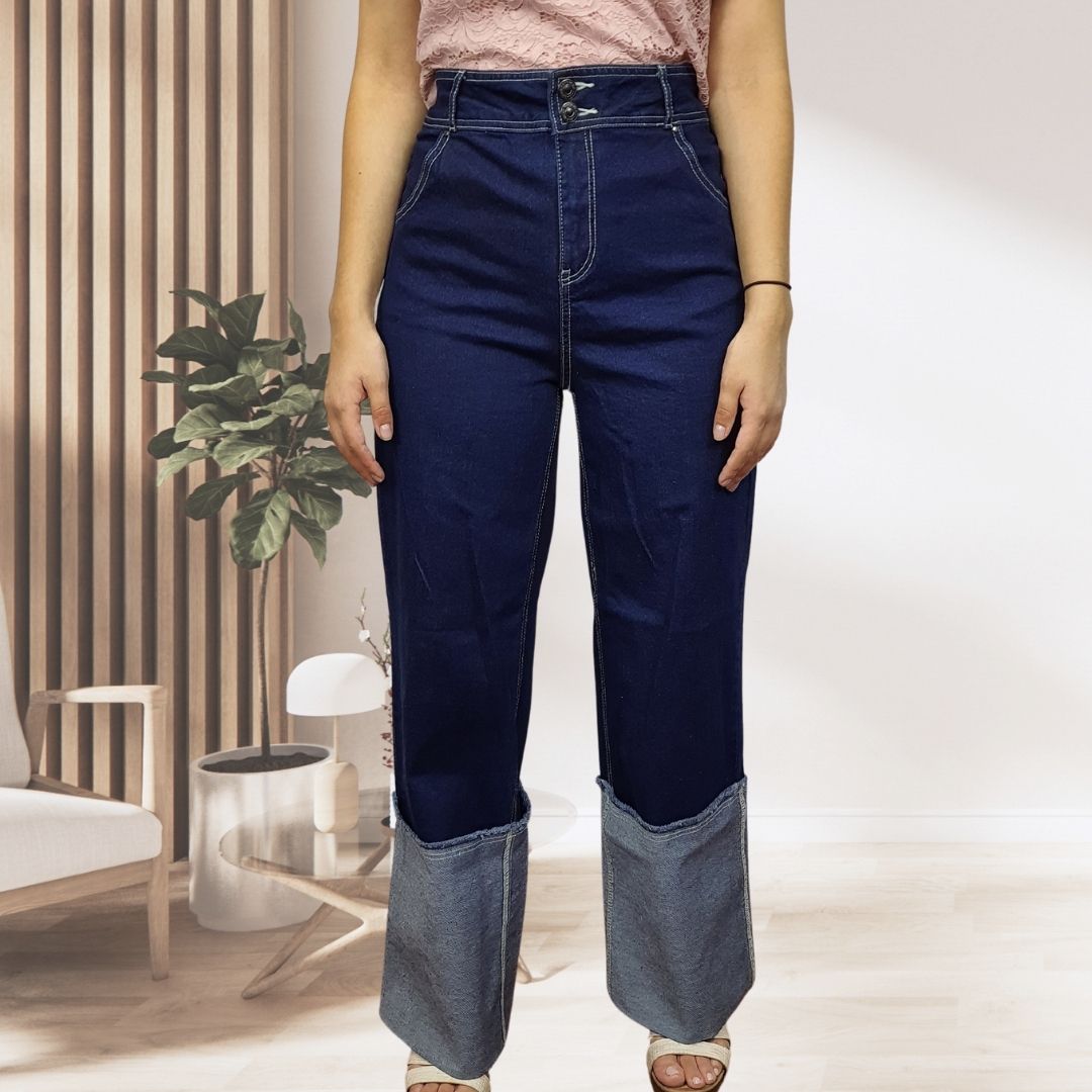 Pantalon Vero Moda AZUL Style PROUD HW LOOSE JEANS(UR)