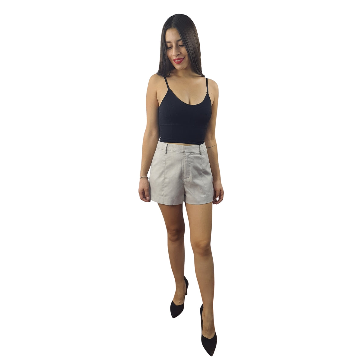 Short Vero Moda Crema Style SHANGHAI CREAM MW SHORTS(LL)