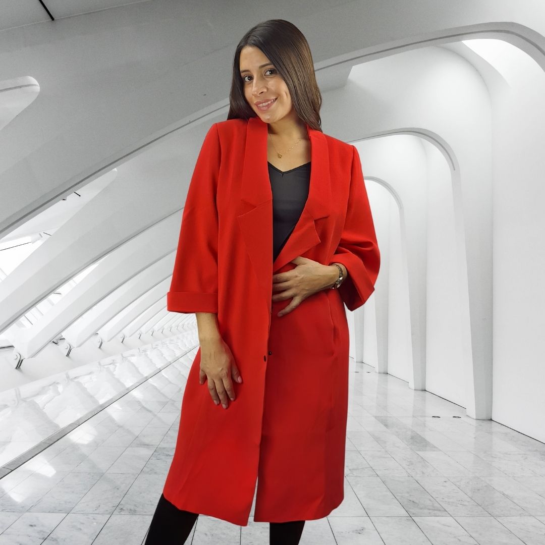 Blazer Vero Moda Rojo Style JENNIFER 3/4 BLAZER(PM-ET-2)