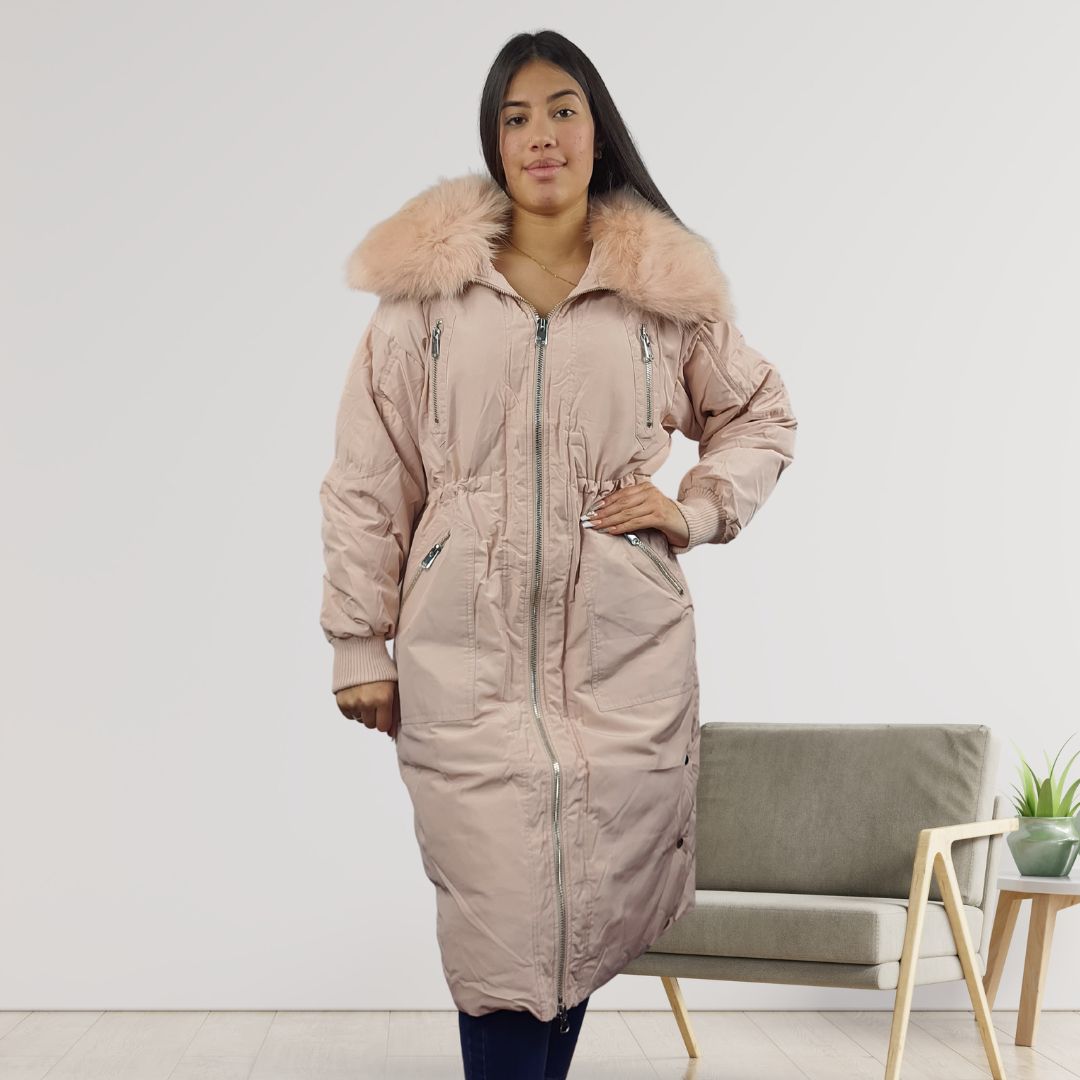 Parka Vero Moda Rosado Style CHOICE ELIEEM 3/4 DOWN COAT-OR