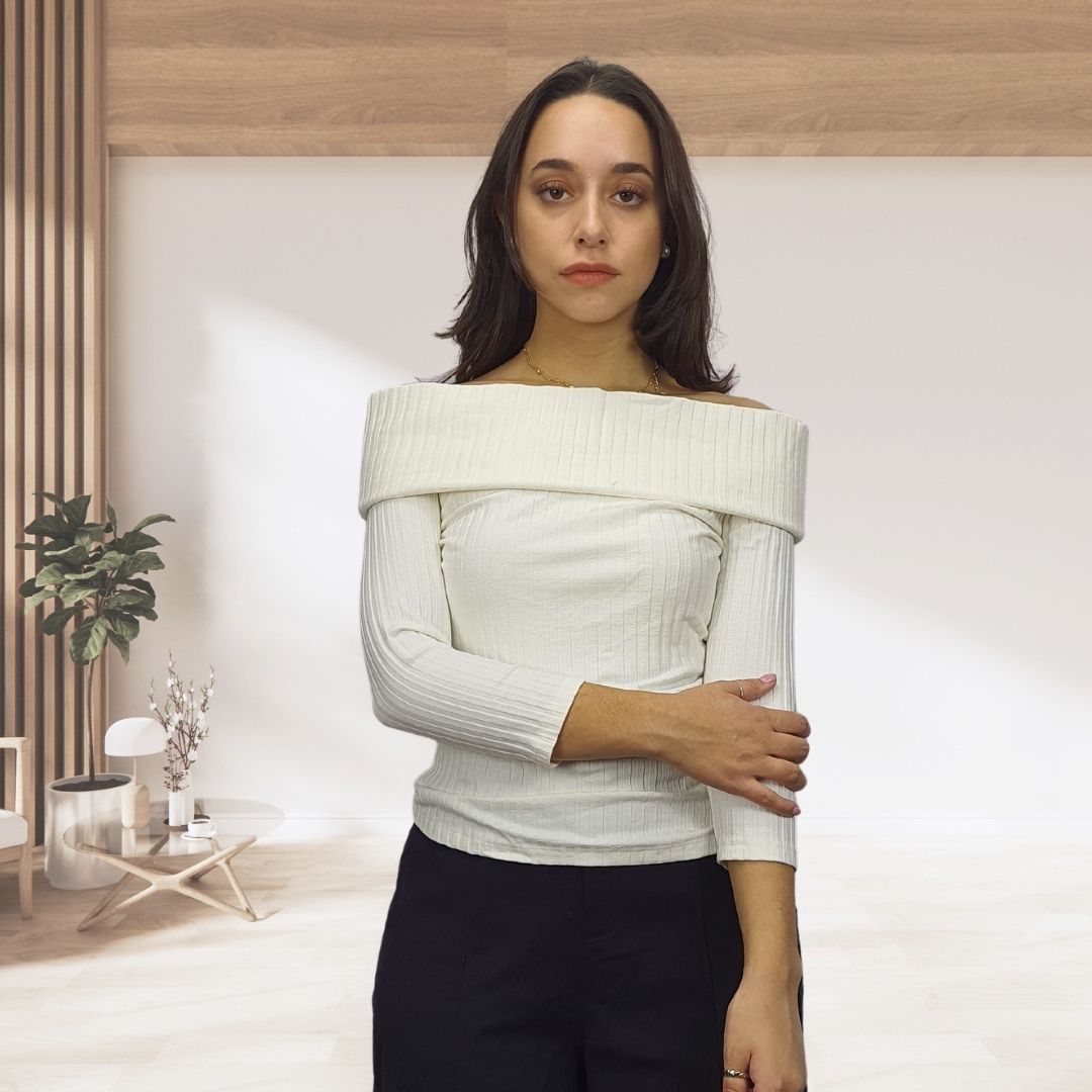 Sweater Veromoda Blanco Style BUDGET 3/4 TOP(PM-ET-2)