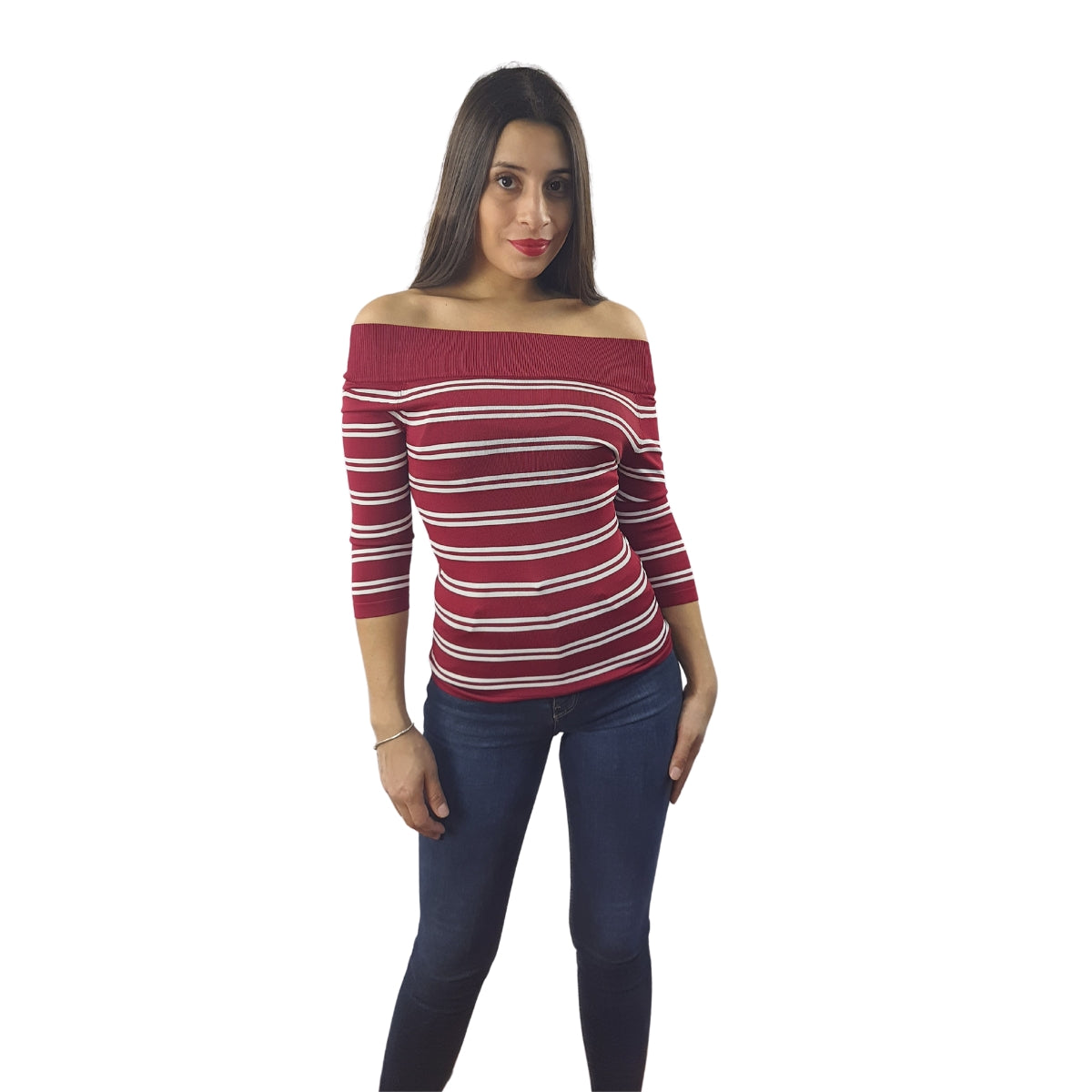 Blusa Vero Moda Vinotinto Style CARRY 3/4 KNIT(NL)
