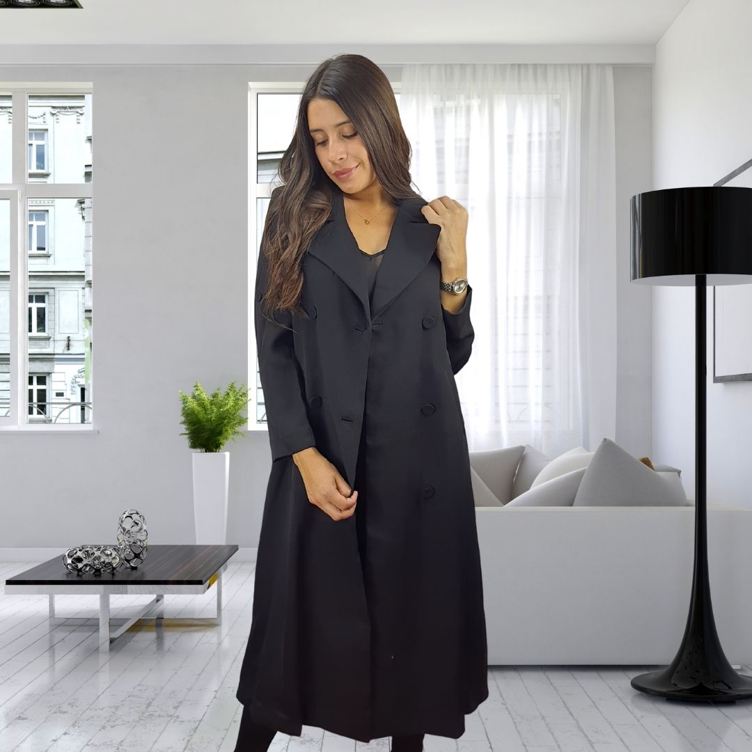 Blazer Vero Moda Negro Style NATALIE L/S COAT(VMC-RN)