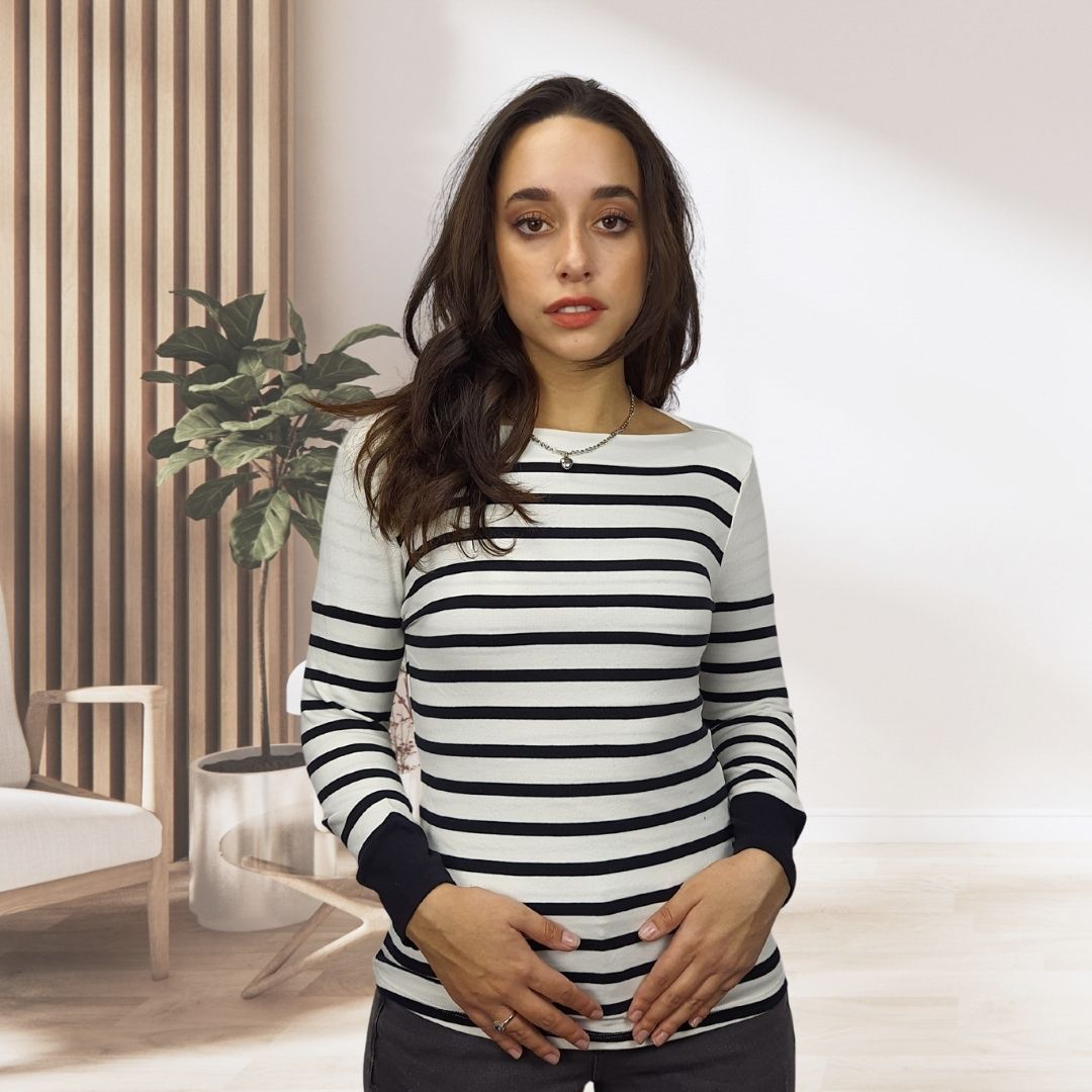 Blusa Vero moda Blanco Style JOHN 7/8 TOP(UM)