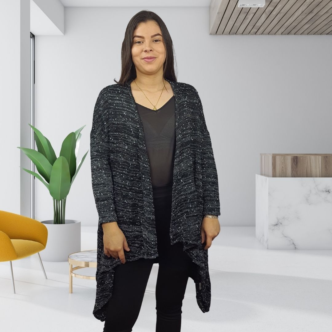 Tapado Vero Moda Negro Style JASMINE L/S KNIT CARDIGAN(EL)