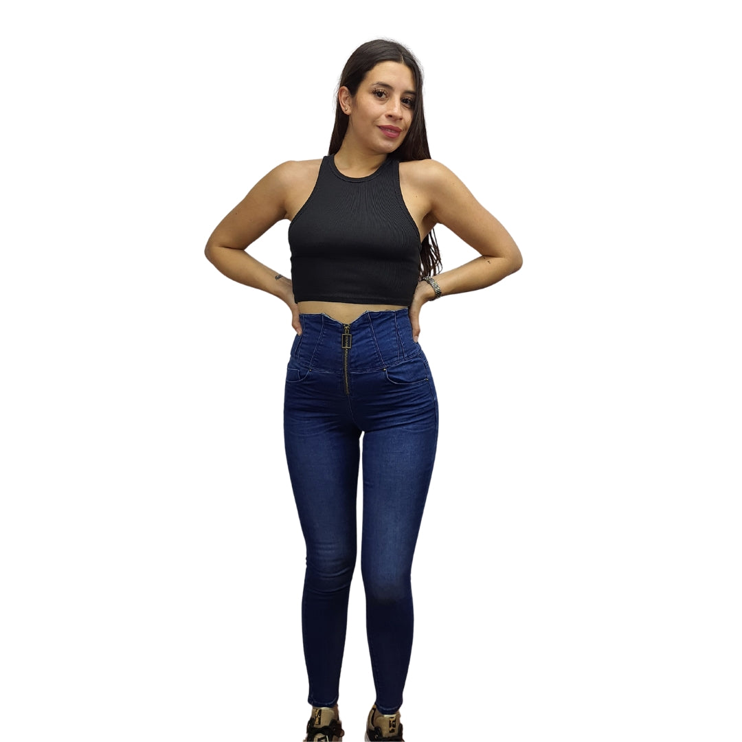 Jeans Vero Moda Azul Oscuro Style EMILY HW X-SLIM JEANS(BT)
