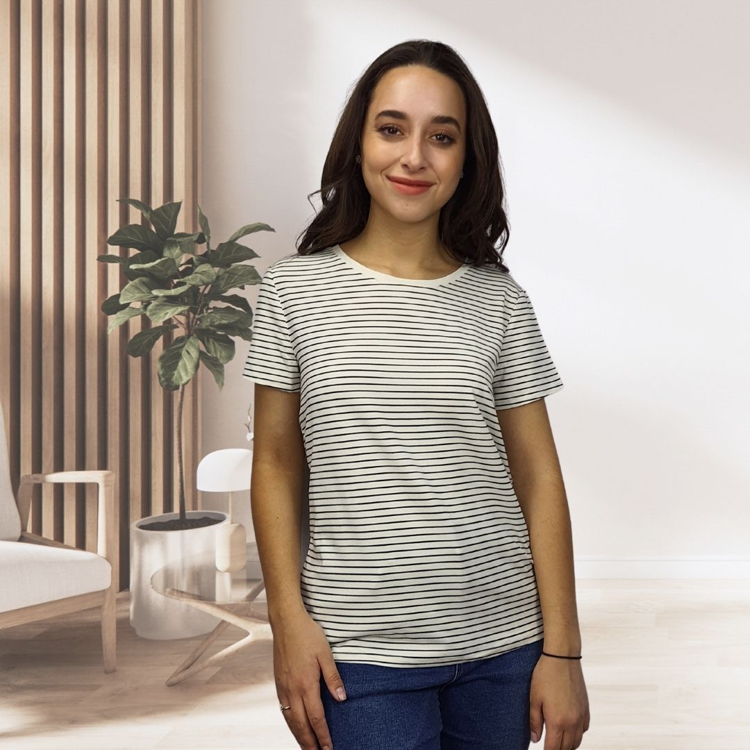 Blusa Vero Moda Blanco Style TRILLY S/S TOP(TP)-OR