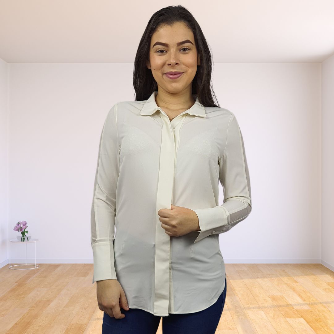 Blusa Vero Moda Blanco Style YODA L/S SHIRT(MW-EC-2)