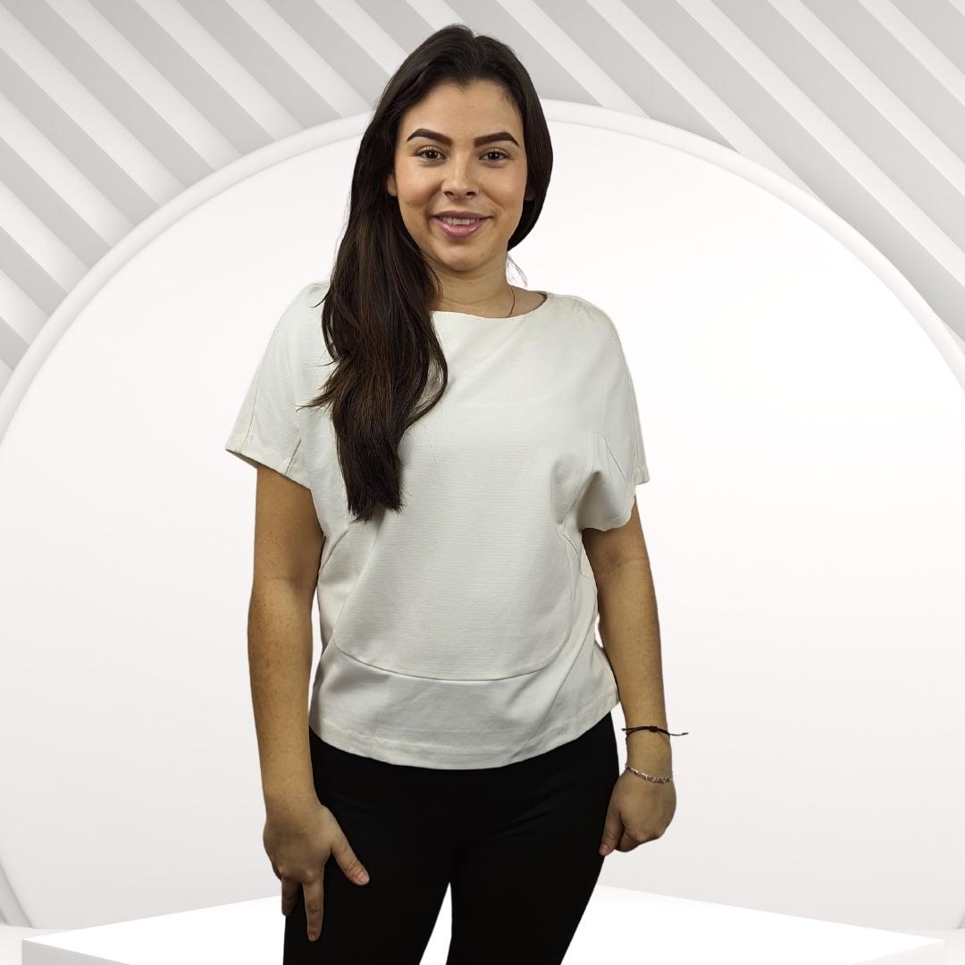 Blusa Vero Moda Blanco Style JANE S/S JERSEY TOP(VMC-MM)